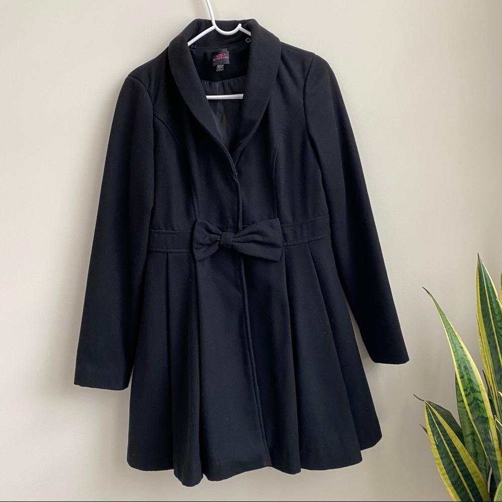 2b Bebe black pea coat